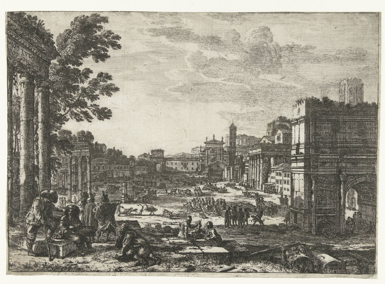 Forum Romanum te Rome door Claude Lorrain
