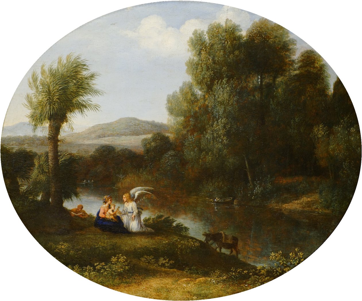 Rust op de vlucht naar Egypte door Claude Lorrain
