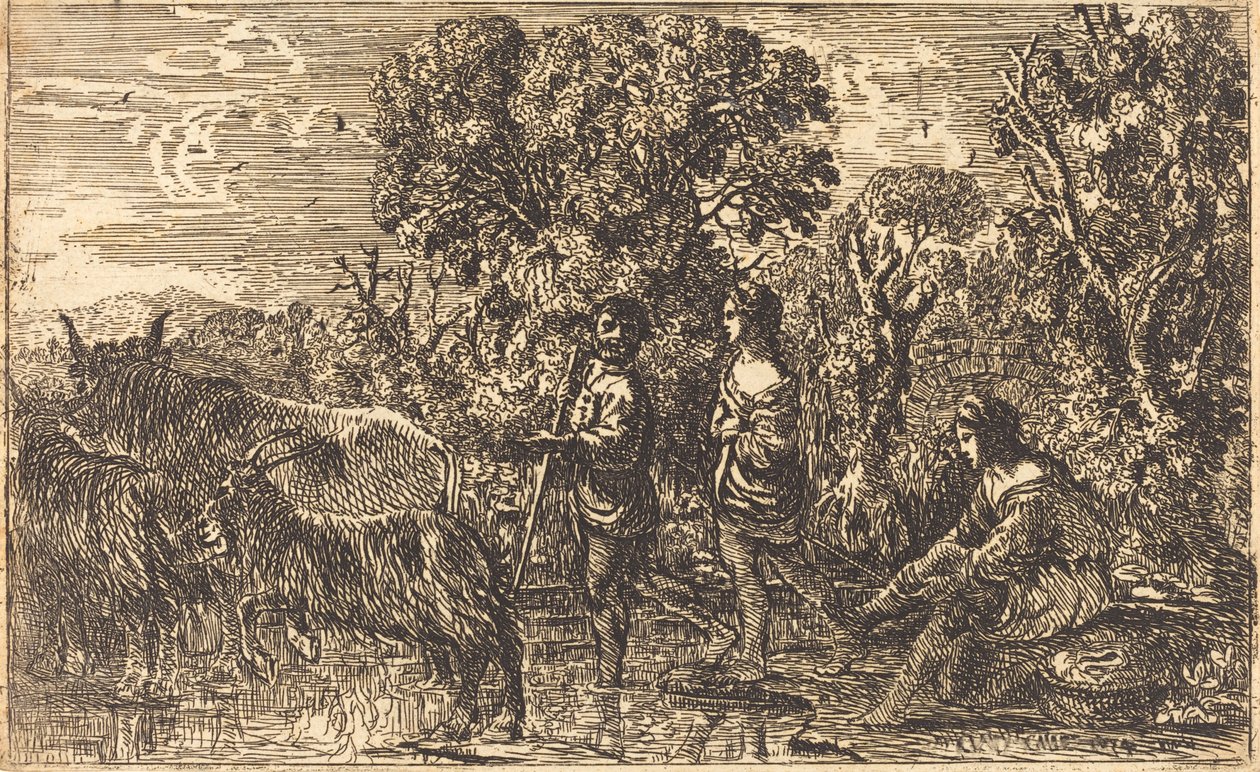 De doorwaadbare plaats door Claude Lorrain