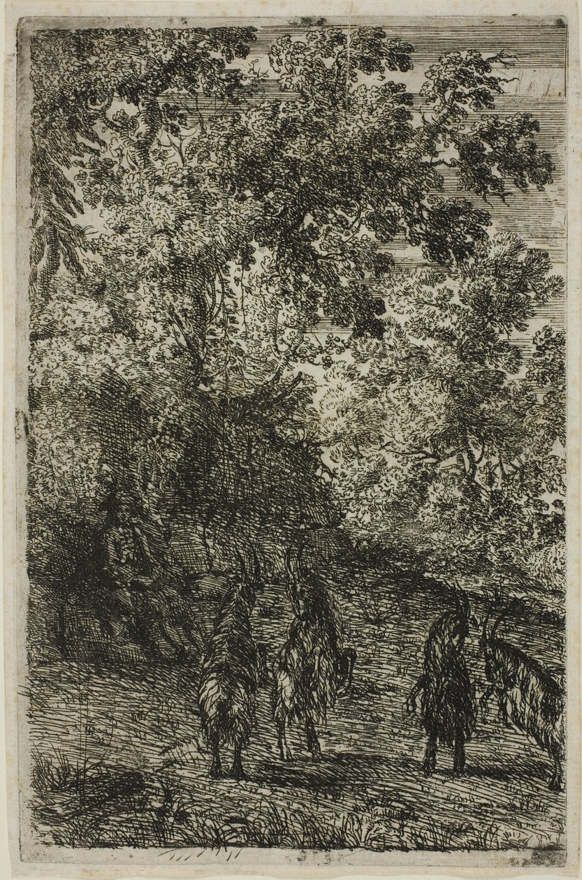 De vier geiten door Claude Lorrain