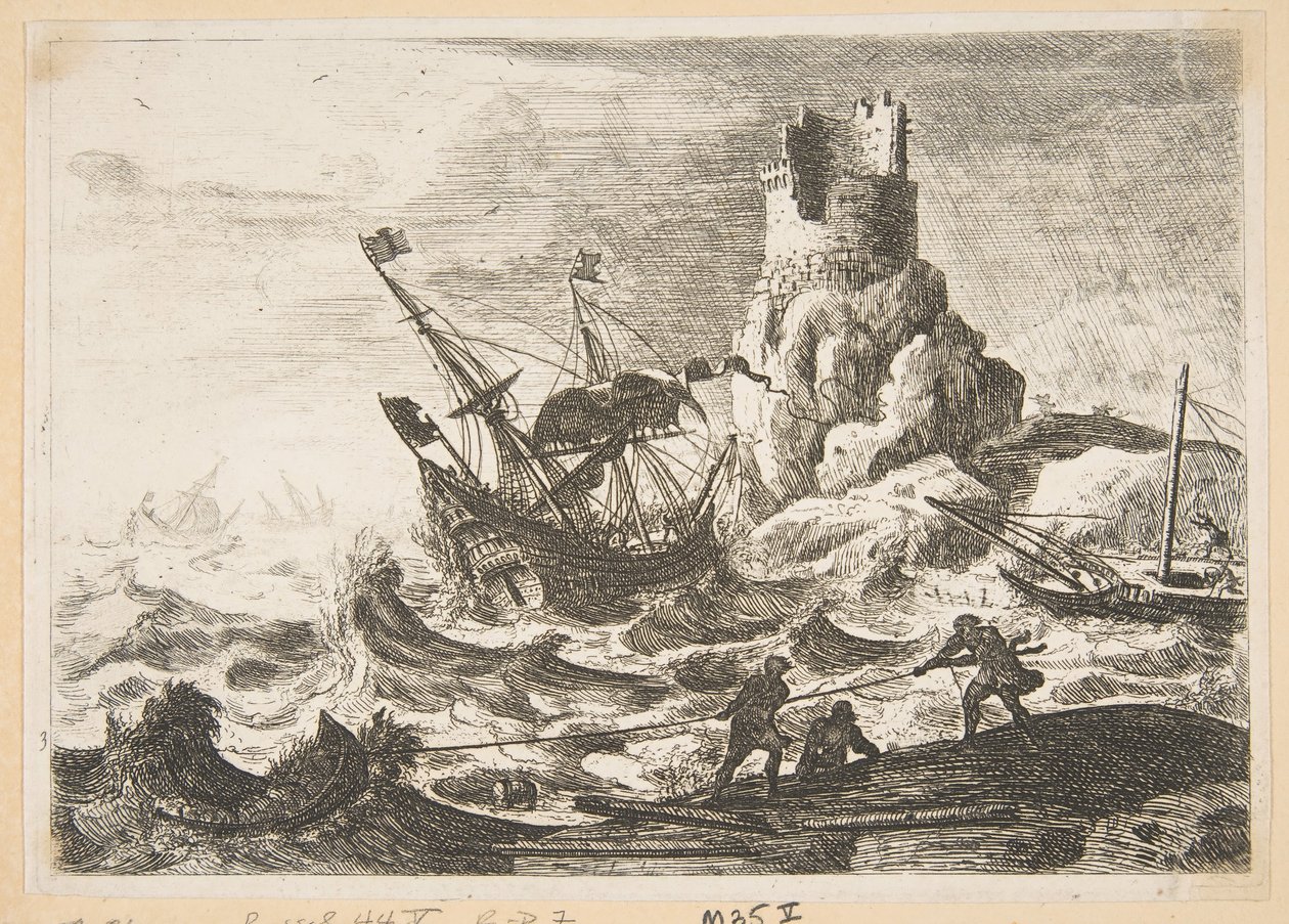 Het Schipbreuk door Claude Lorrain