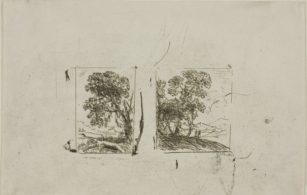 De Twee Landschappen door Claude Lorrain