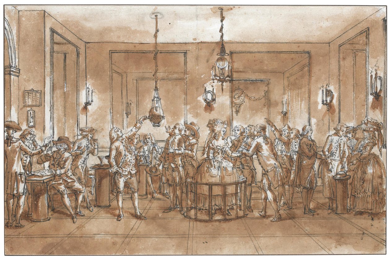 Een magnetisch experiment door Claude Louis Desrais