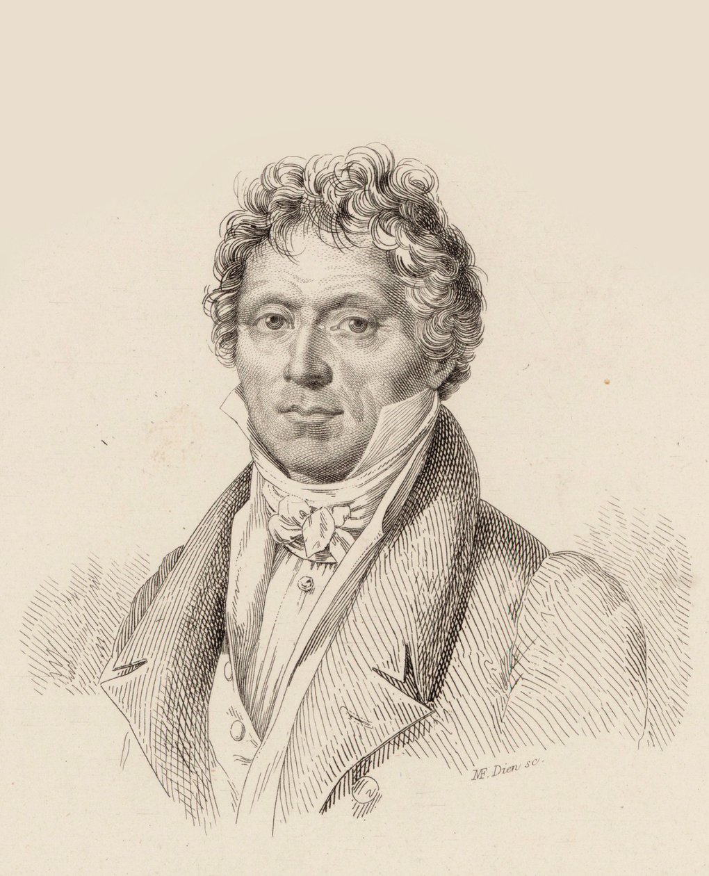 Portret van de componist Anton Reicha 1770-1836, 1837 door Claude Marie François Dien