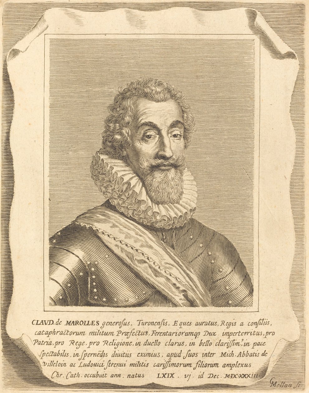 Claude de Marolles door Claude Mellan