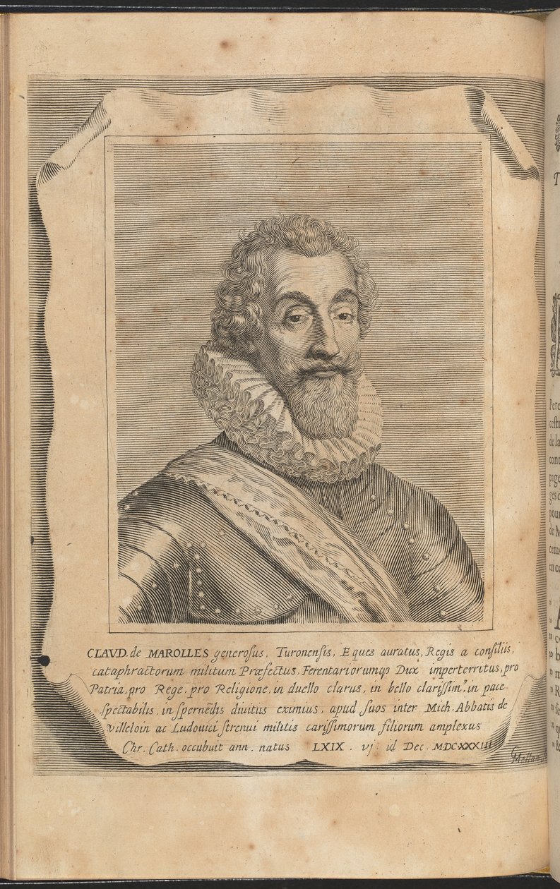 Claude de Marolles door Claude Mellan