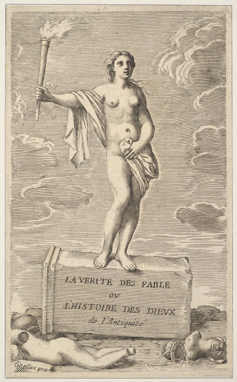 Vrouwelijke figuur door Claude Mellan