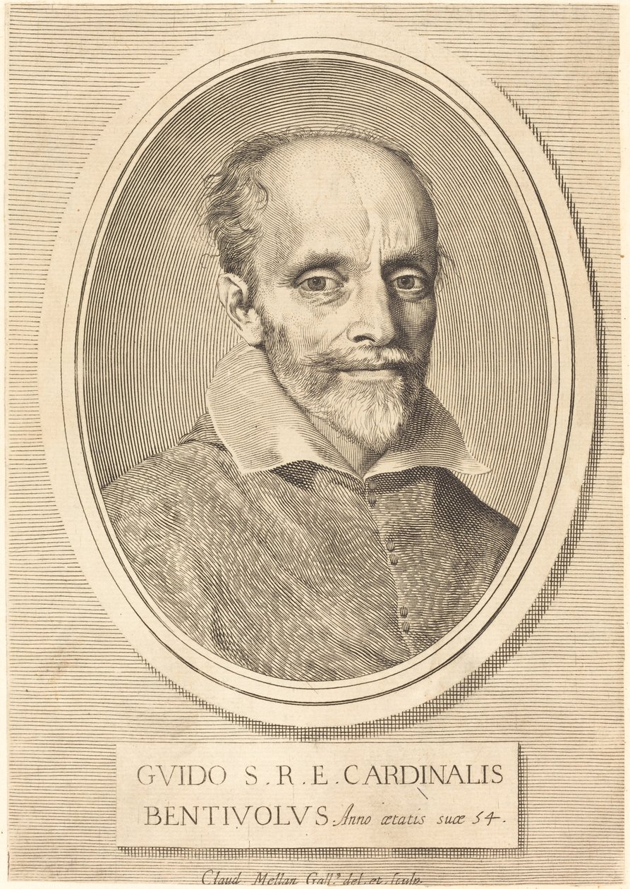 Guido Bentivoglio door Claude Mellan