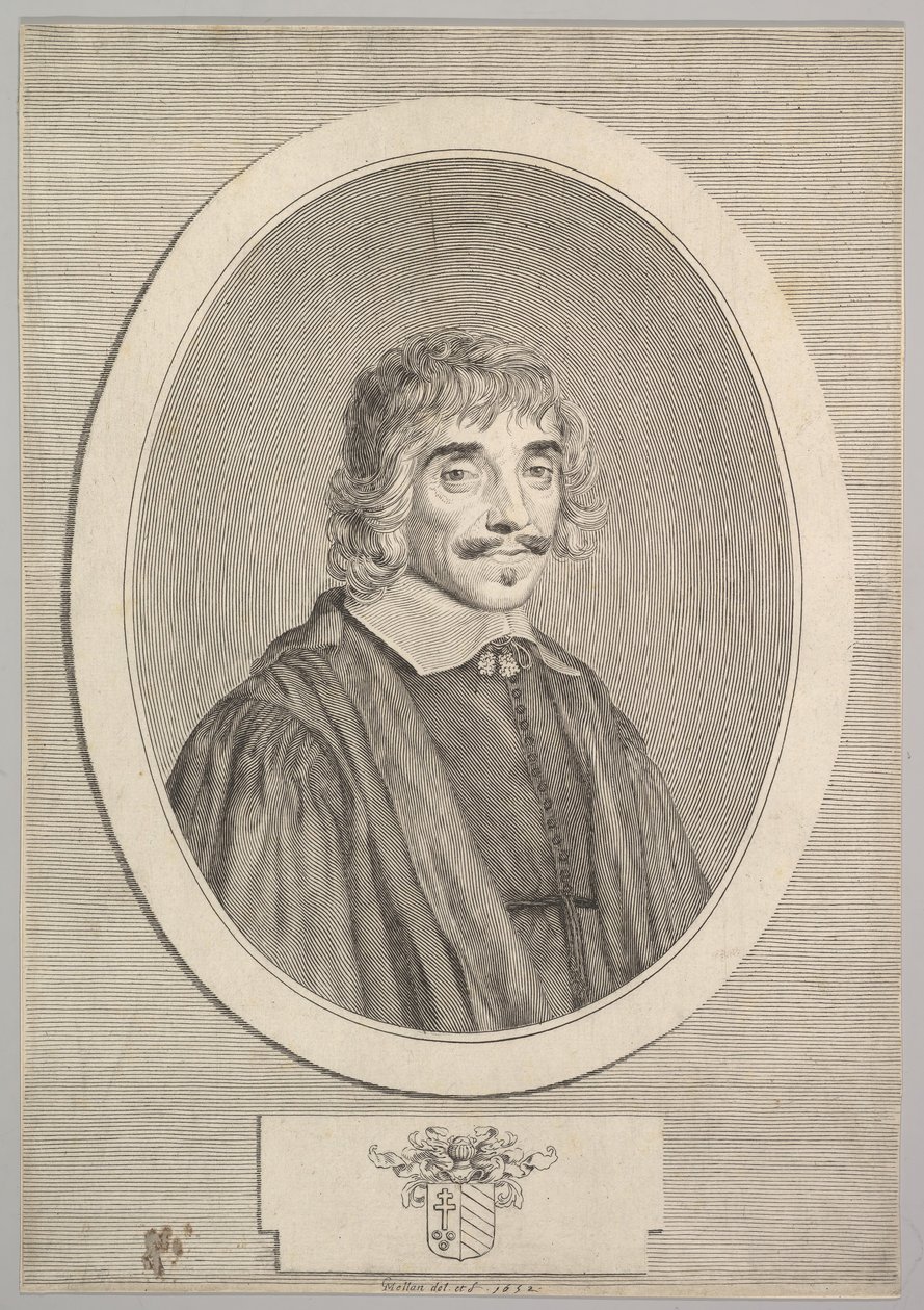 Jean Perrault, 1652 door Claude Mellan