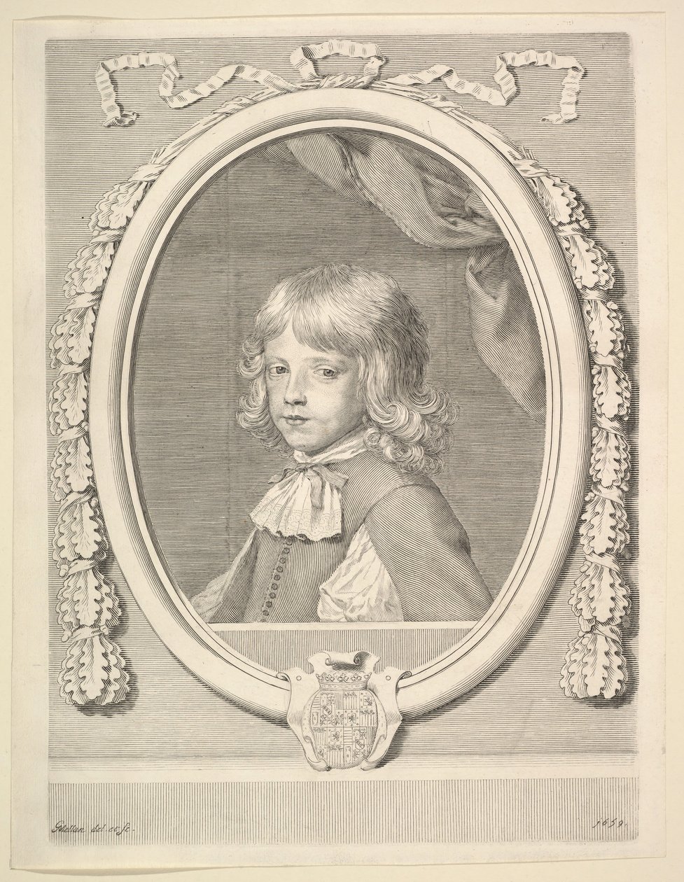 Louis-Joseph de Lorraine, hertog van Guise, als kind door Claude Mellan