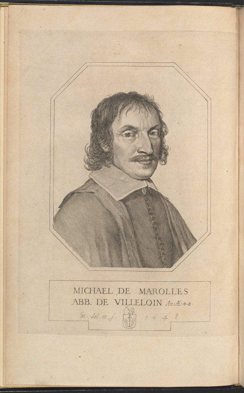 Michel de Marolles door Claude Mellan