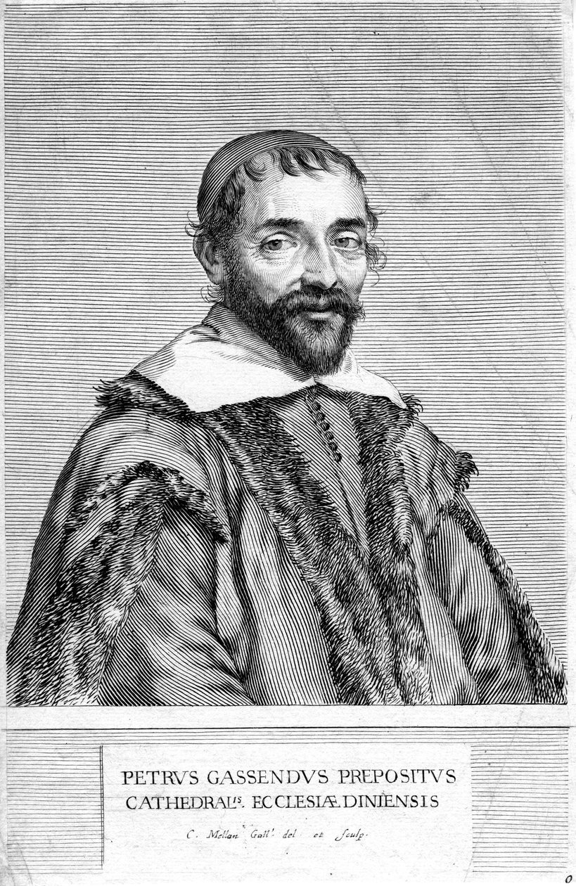 Pierre Gassendi, Franse filosoof en wetenschapper, 17e eeuw door Claude Mellan