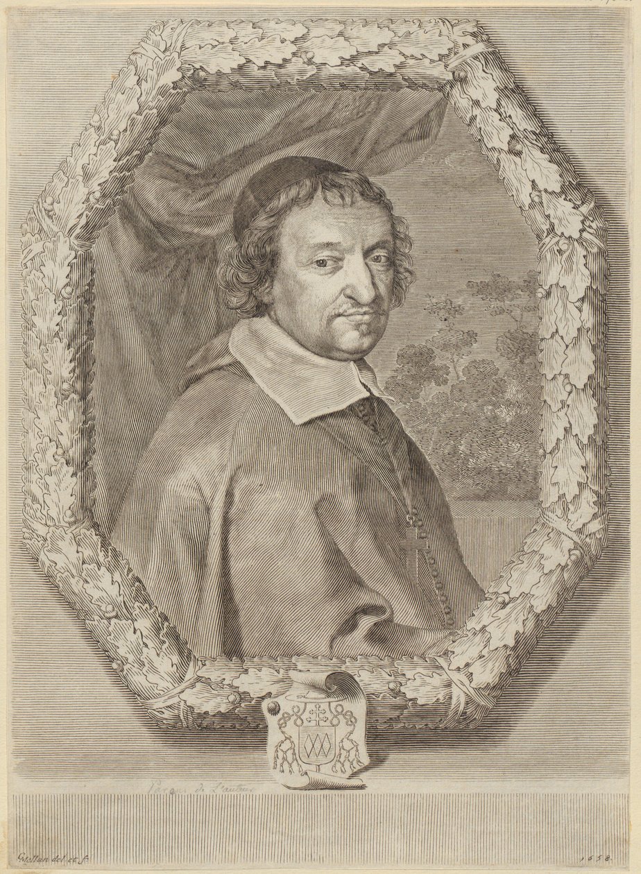 Portret van Victor Le Bouthillier door Claude Mellan