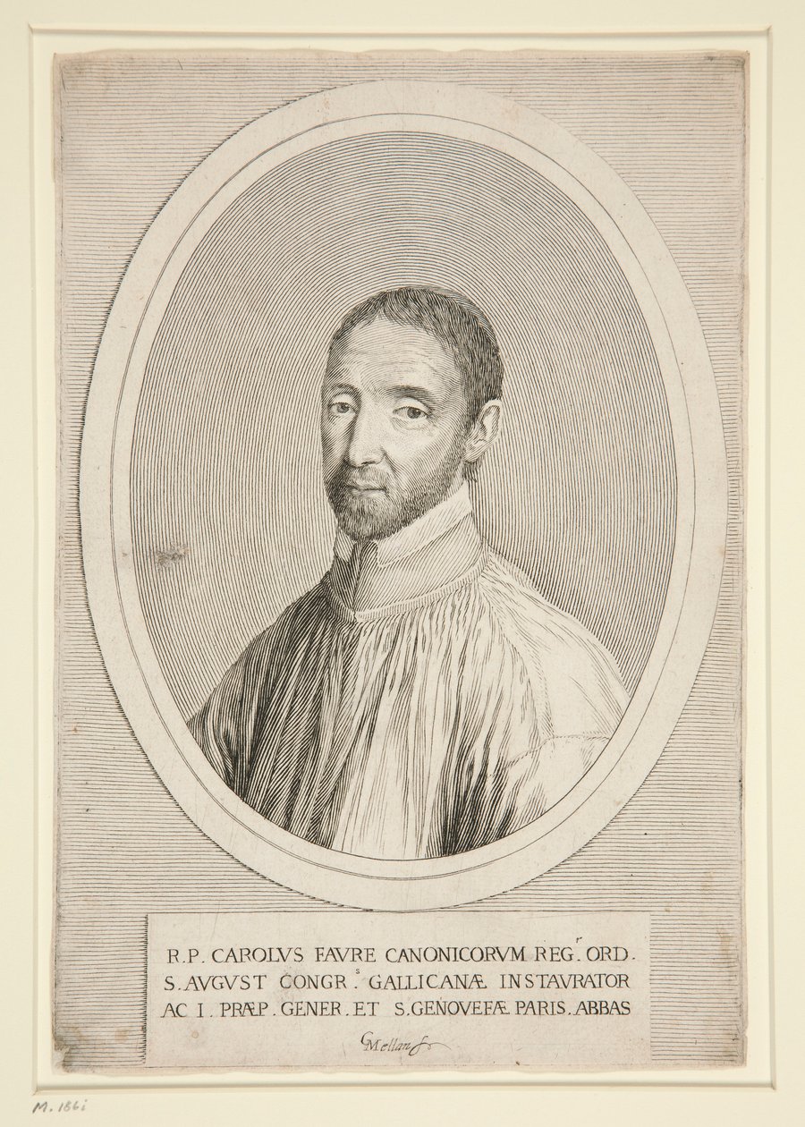 Portret van Charles Favre door Claude Mellan