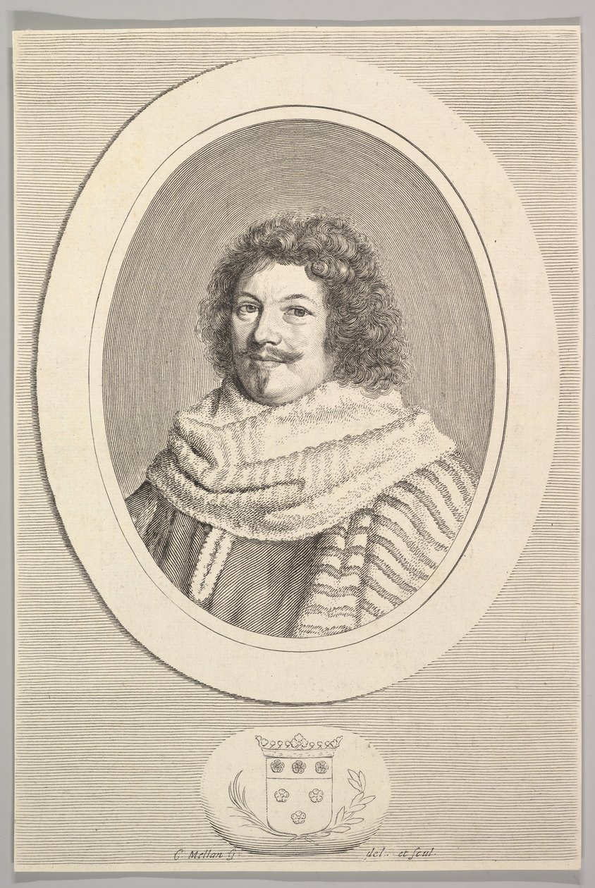 René de Longueil, markies van Maisons door Claude Mellan