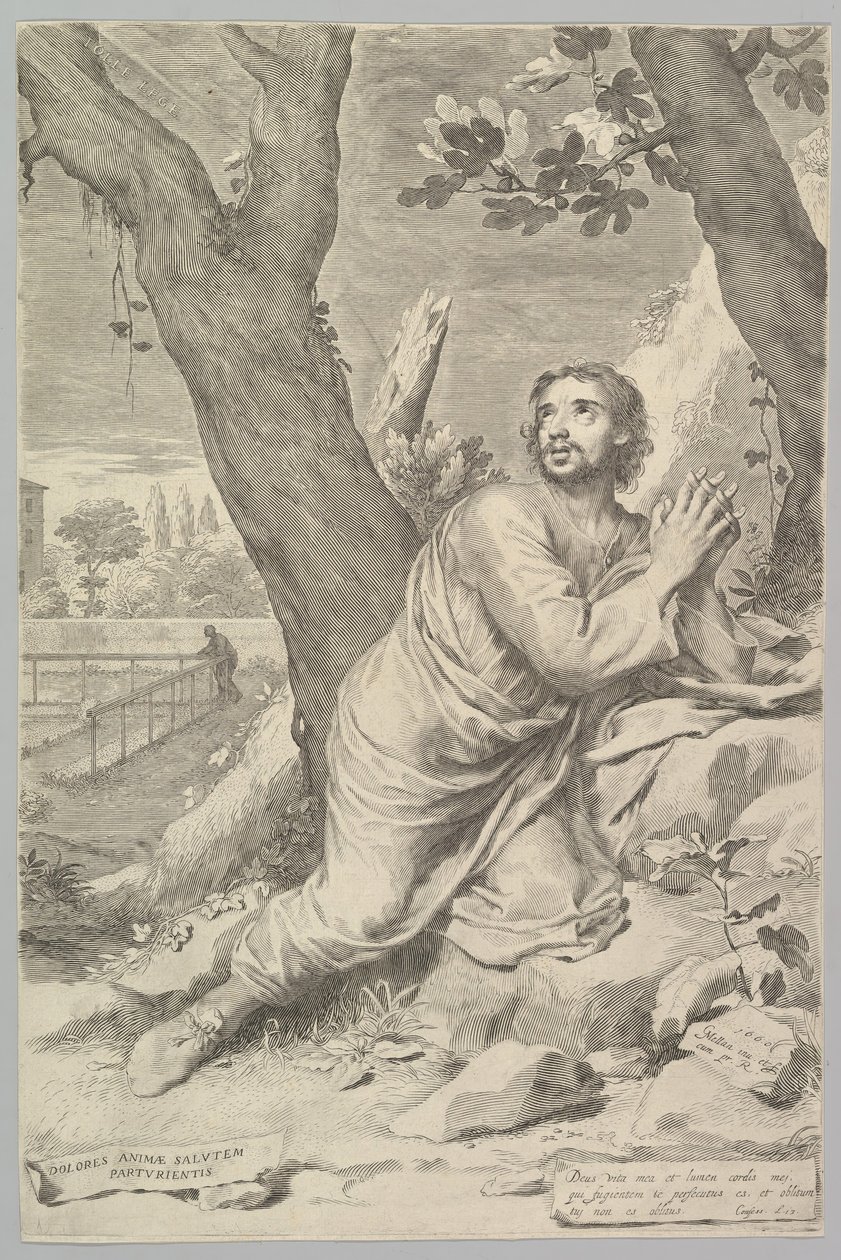 St. Augustinus, 1660 door Claude Mellan