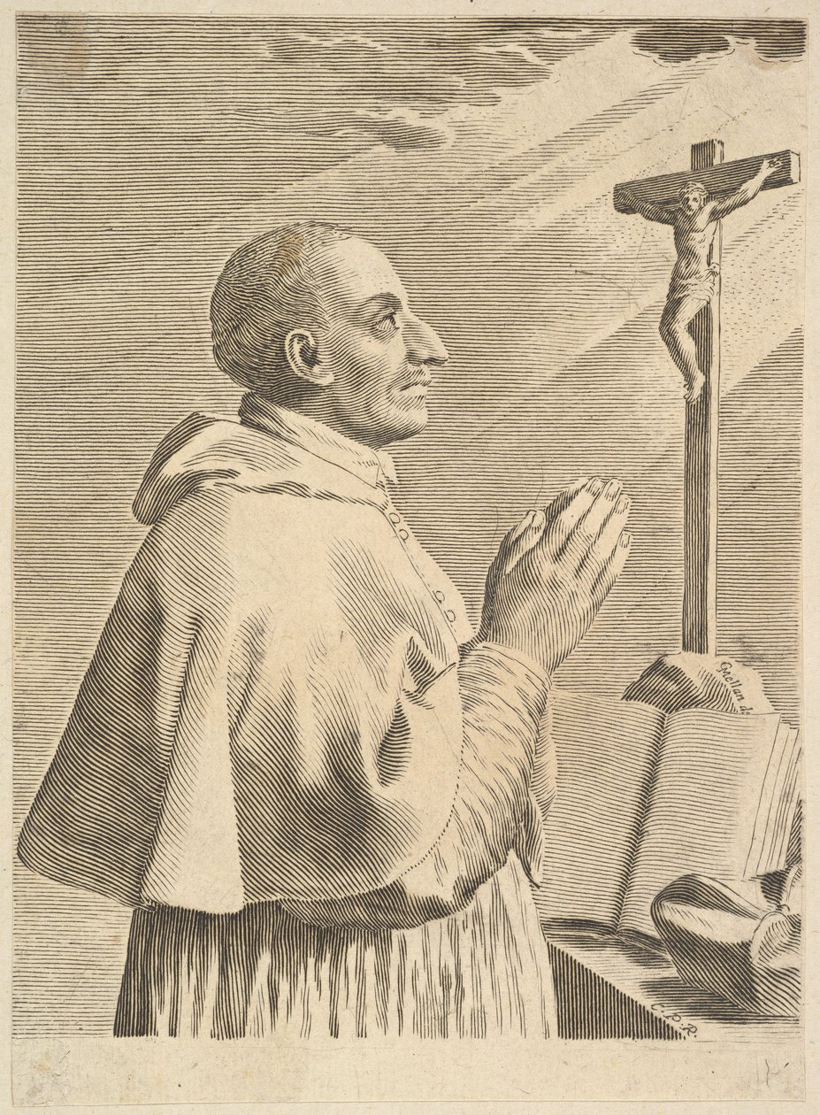 Sint-Carolus Borromeus door Claude Mellan