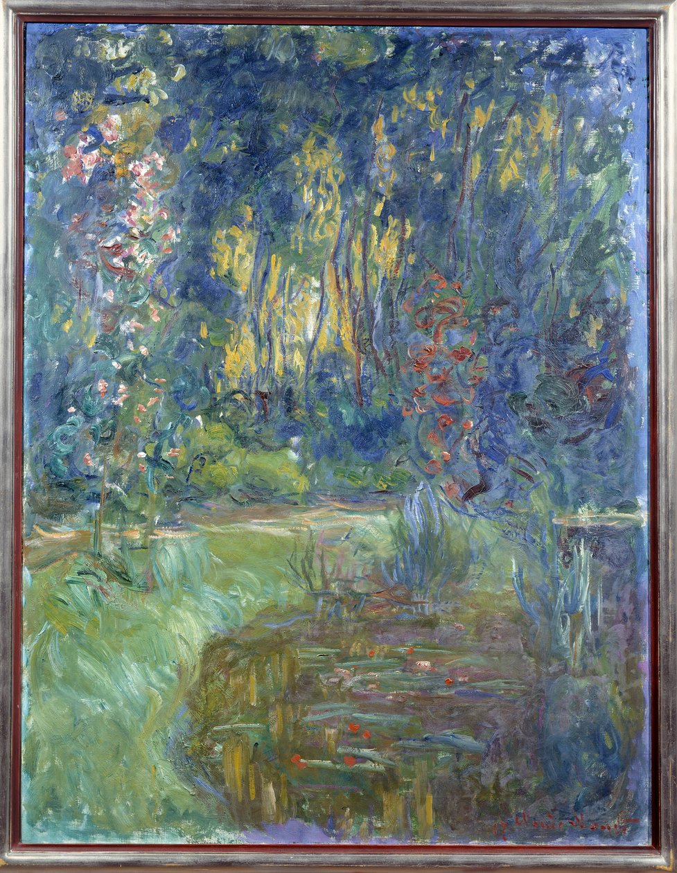 Een hoek van de vijver van Giverny door Claude Monet