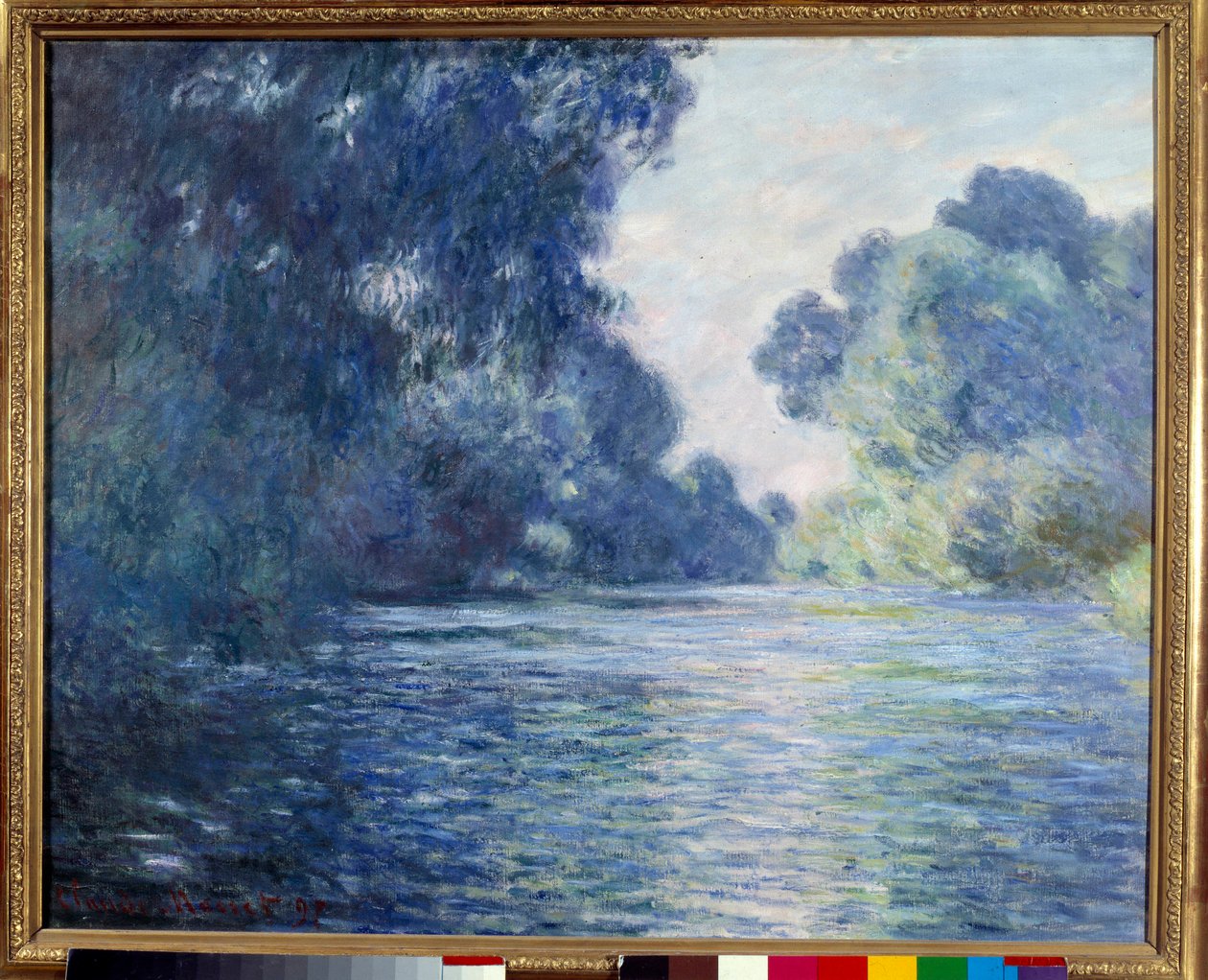 Arm van de Seine nabij Giverny door Claude Monet