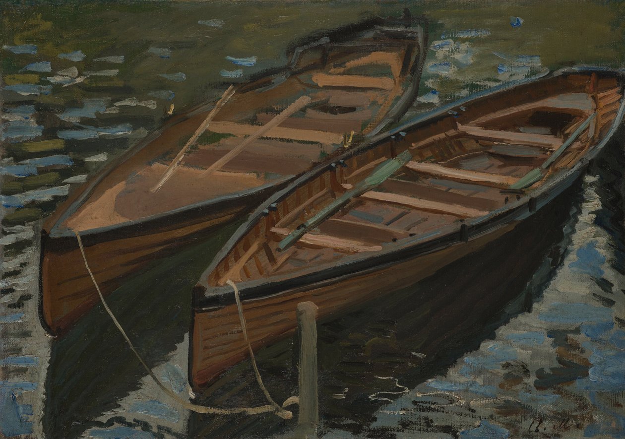 Boten door Claude Monet