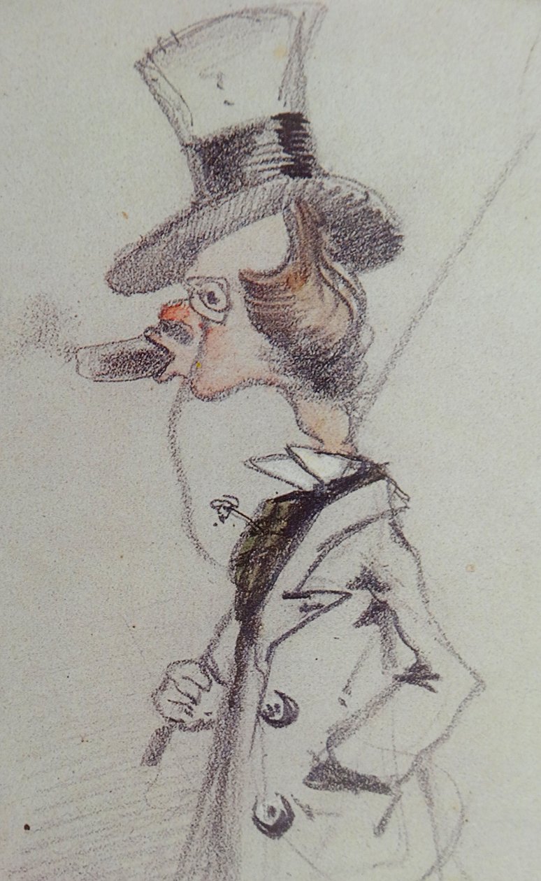 Dandy met een Sigaar, ca 1857 door Claude Monet