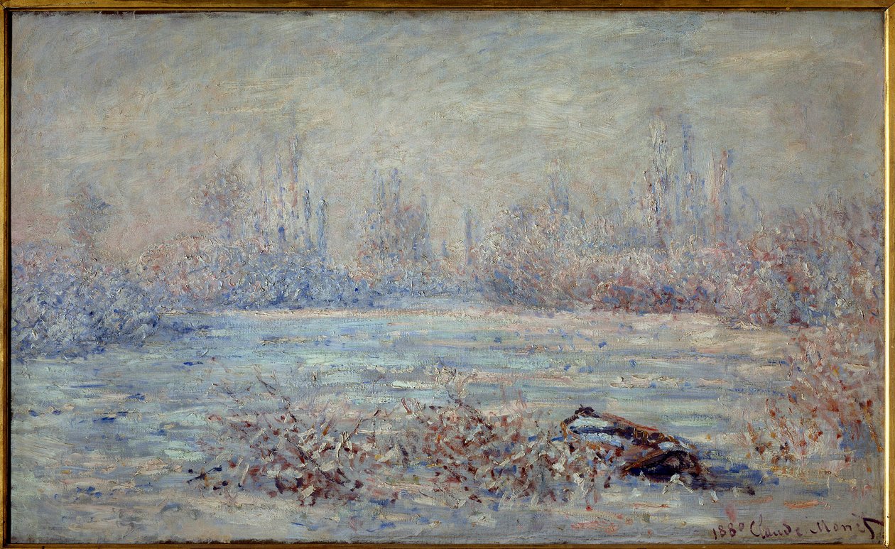 Vorst nabij Vetheuil in 1880 door Claude Monet