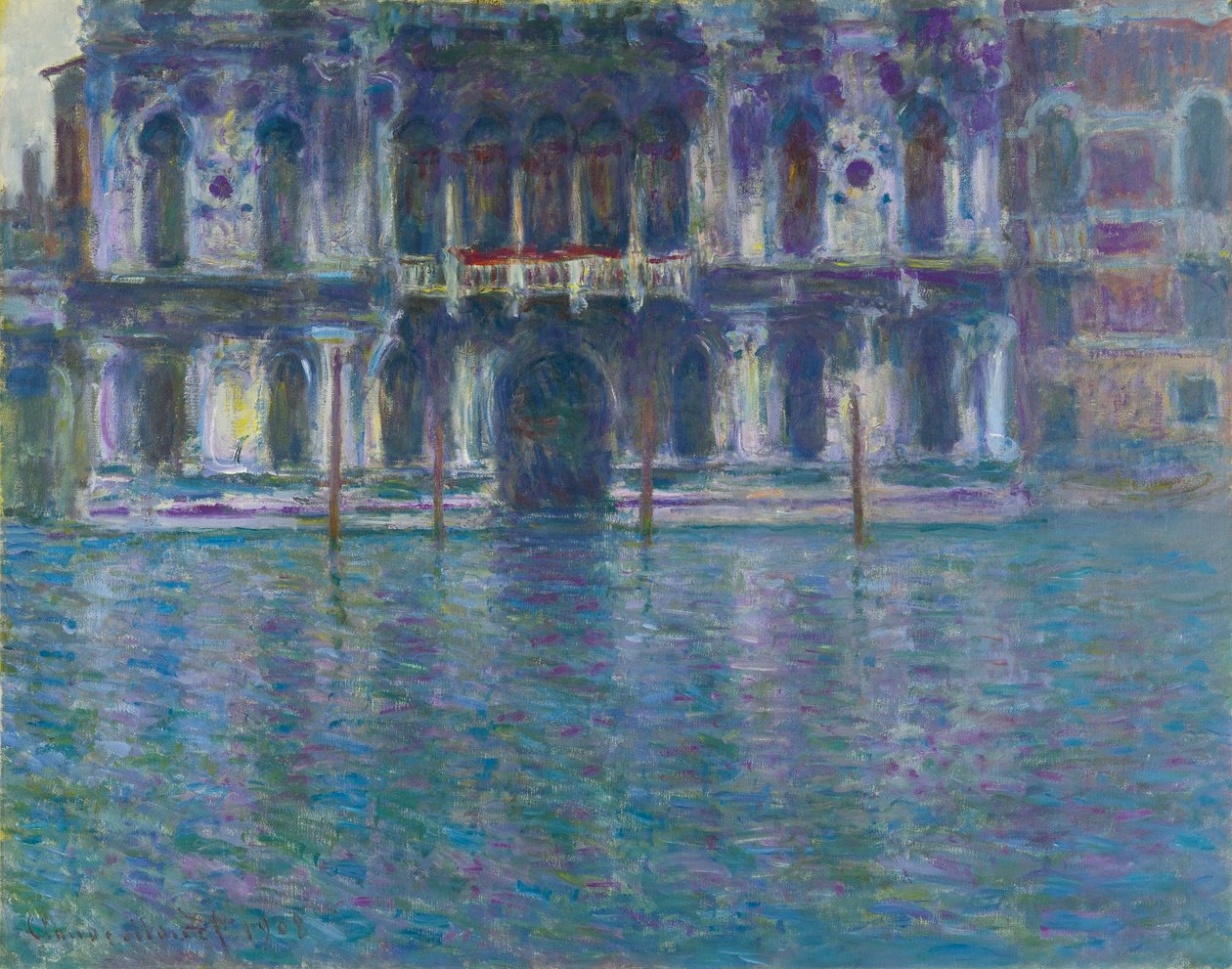 Duits: Le Palais Contarini Le Palais Contarini door Claude Monet