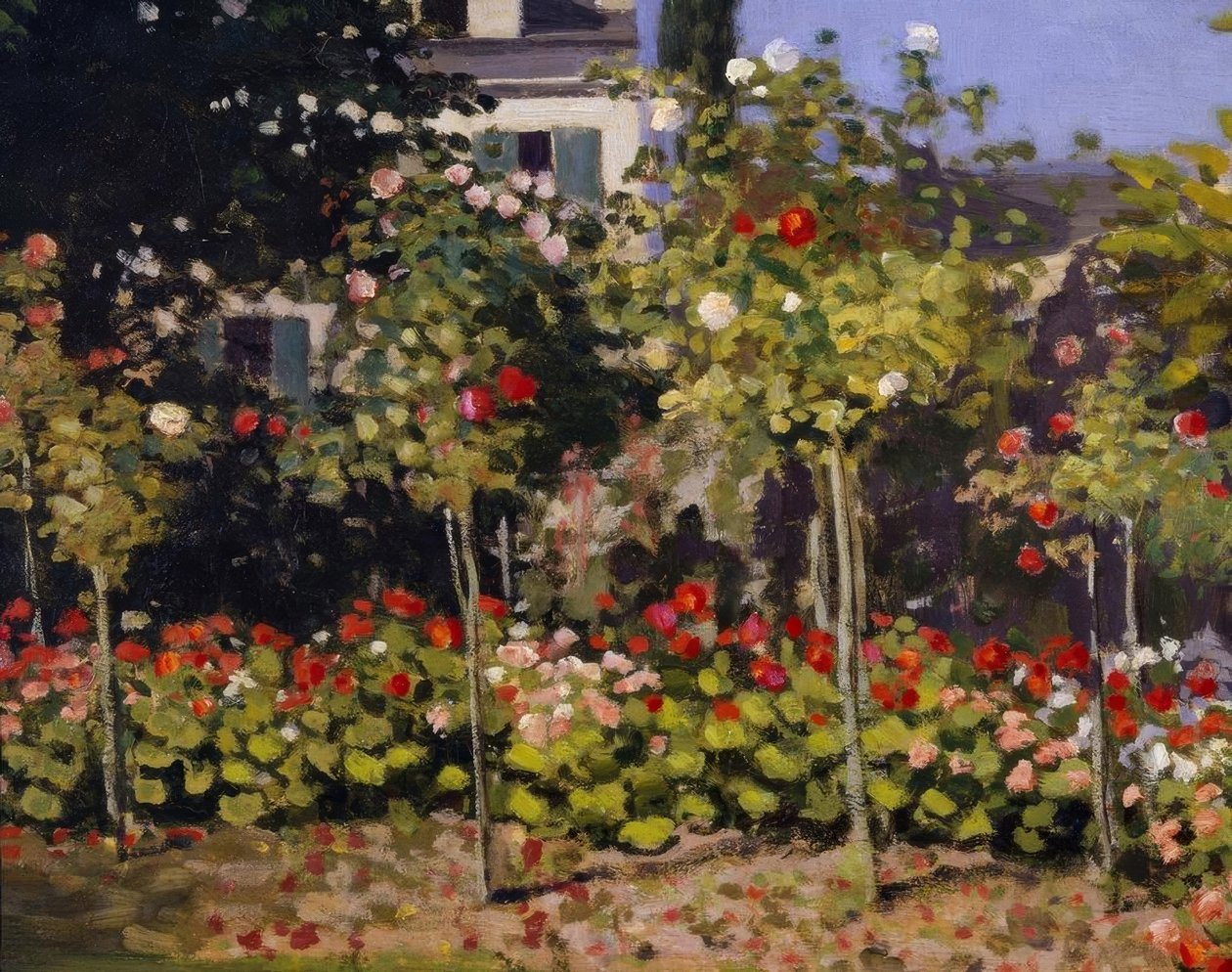 Bloementuin door Claude Monet