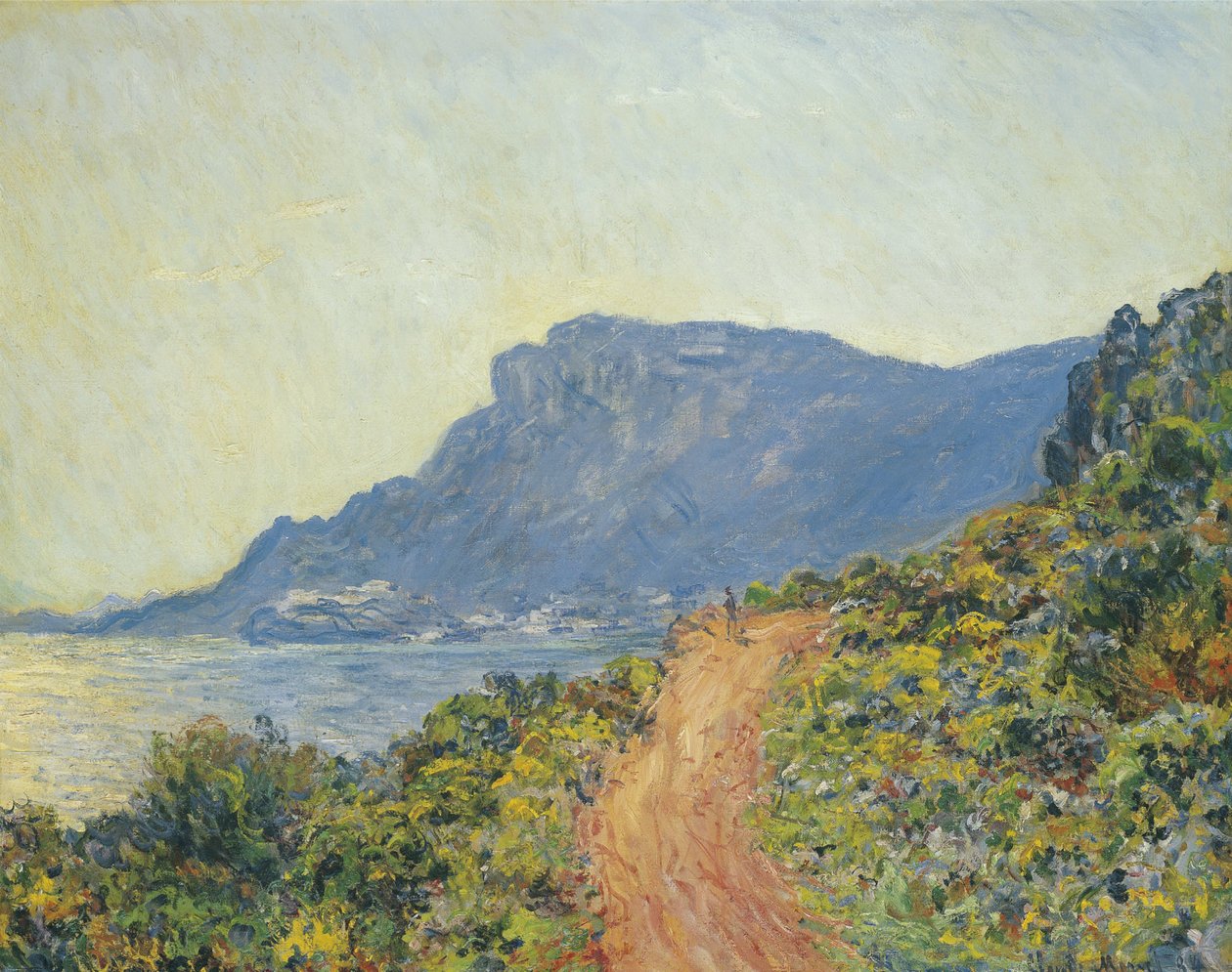 La Corniche bij Monaco door Claude Monet