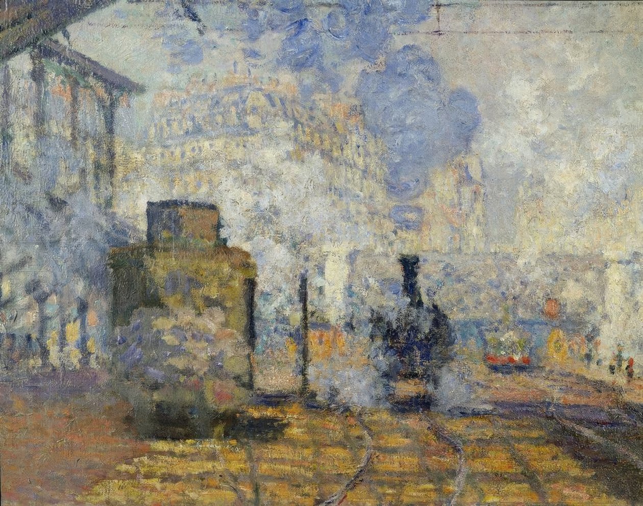 Het station Saint-Lazare door Claude Monet