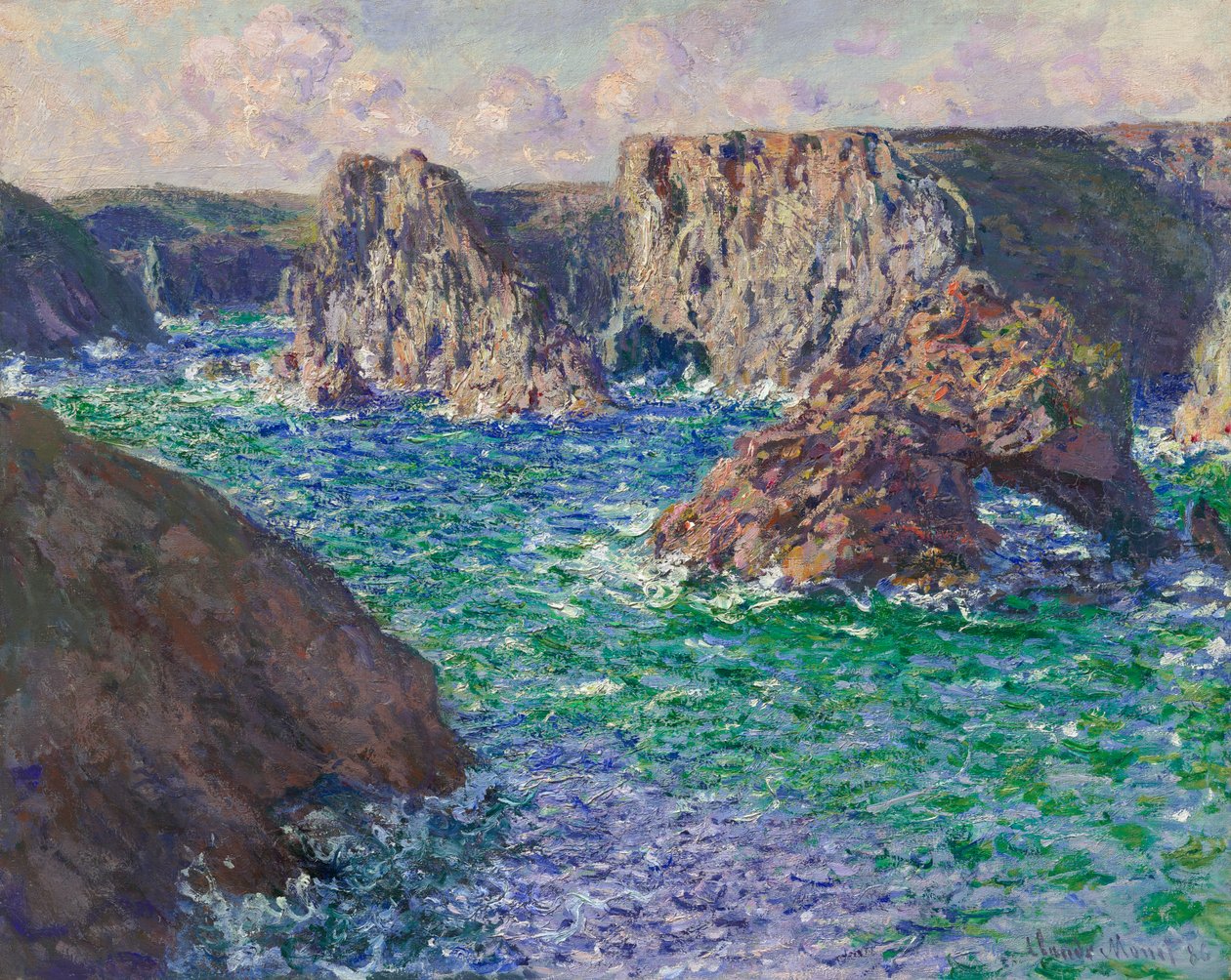 La Roche Guibel, Port-Domois door Claude Monet