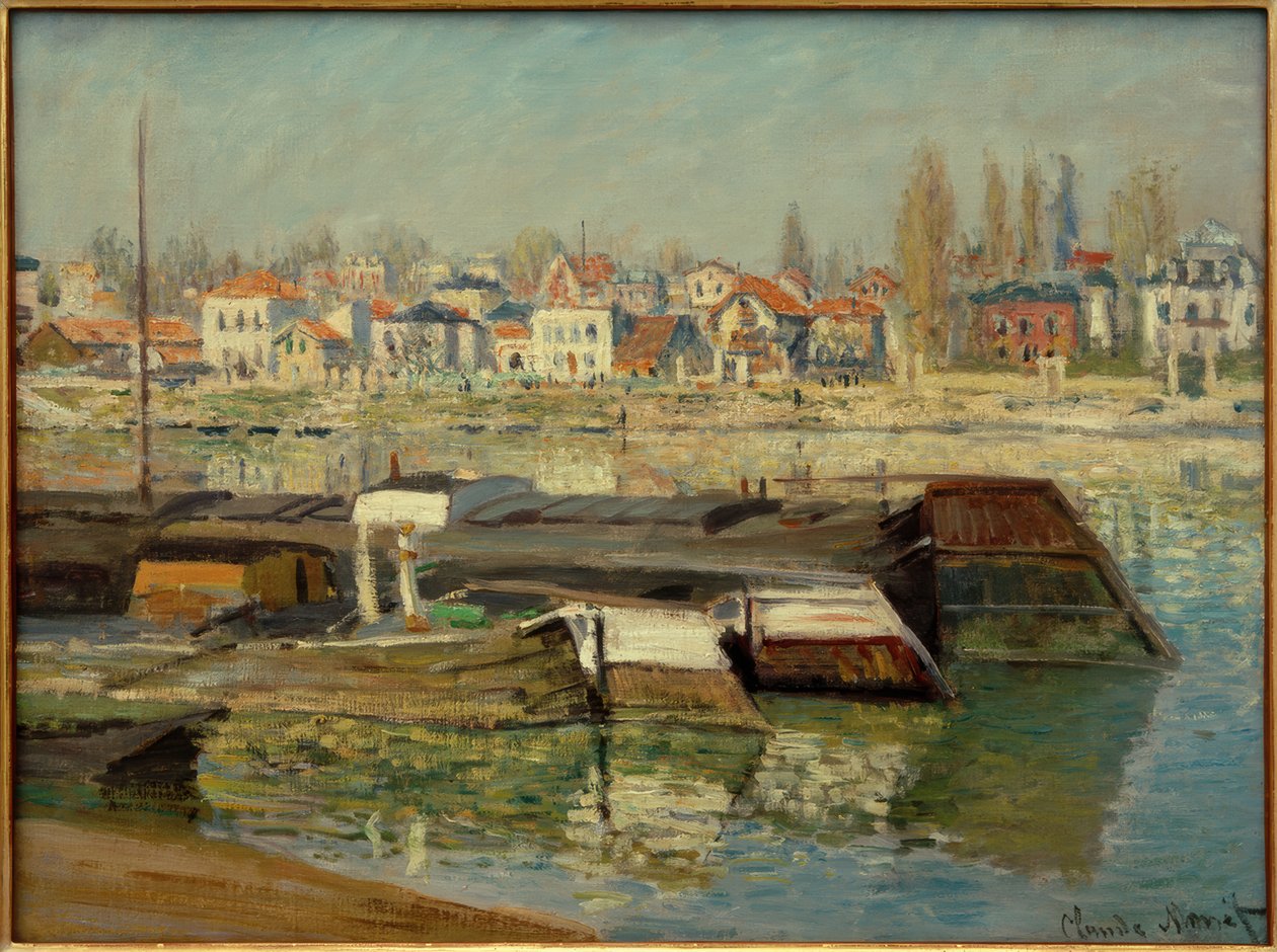 De Seine bij Asnières door Claude Monet
