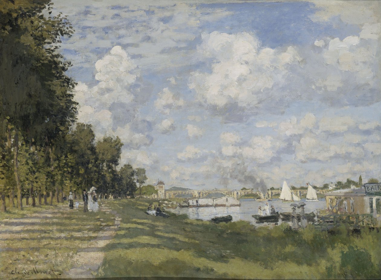 Het meer van Argenteuil door Claude Monet
