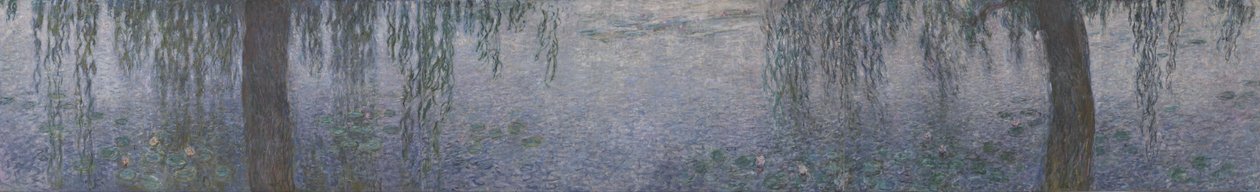 De heldere ochtend bij de wilgen door Claude Monet