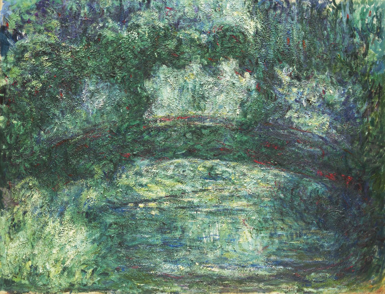 De Japanse brug door Claude Monet