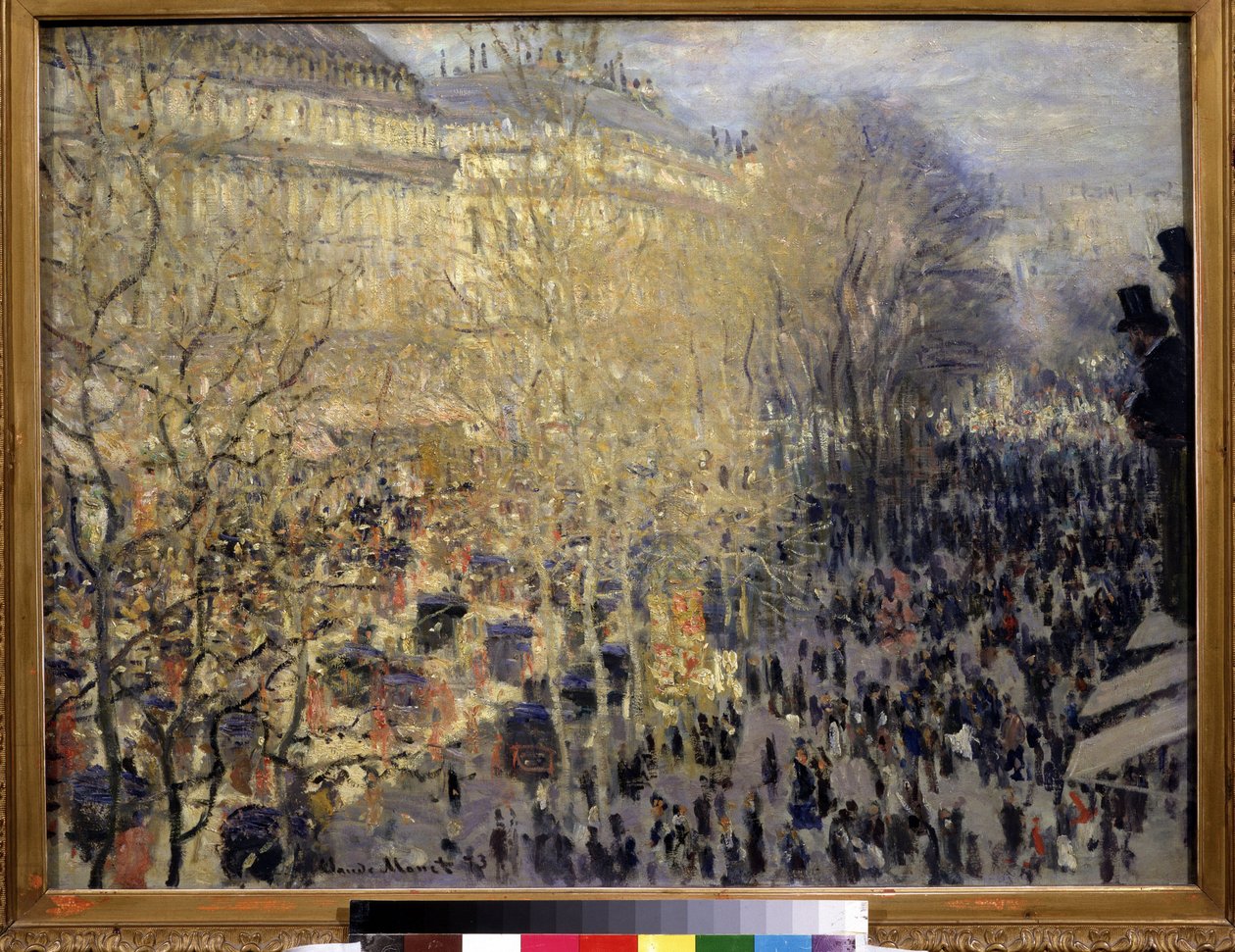 De boulevard des Capucines door Claude Monet
