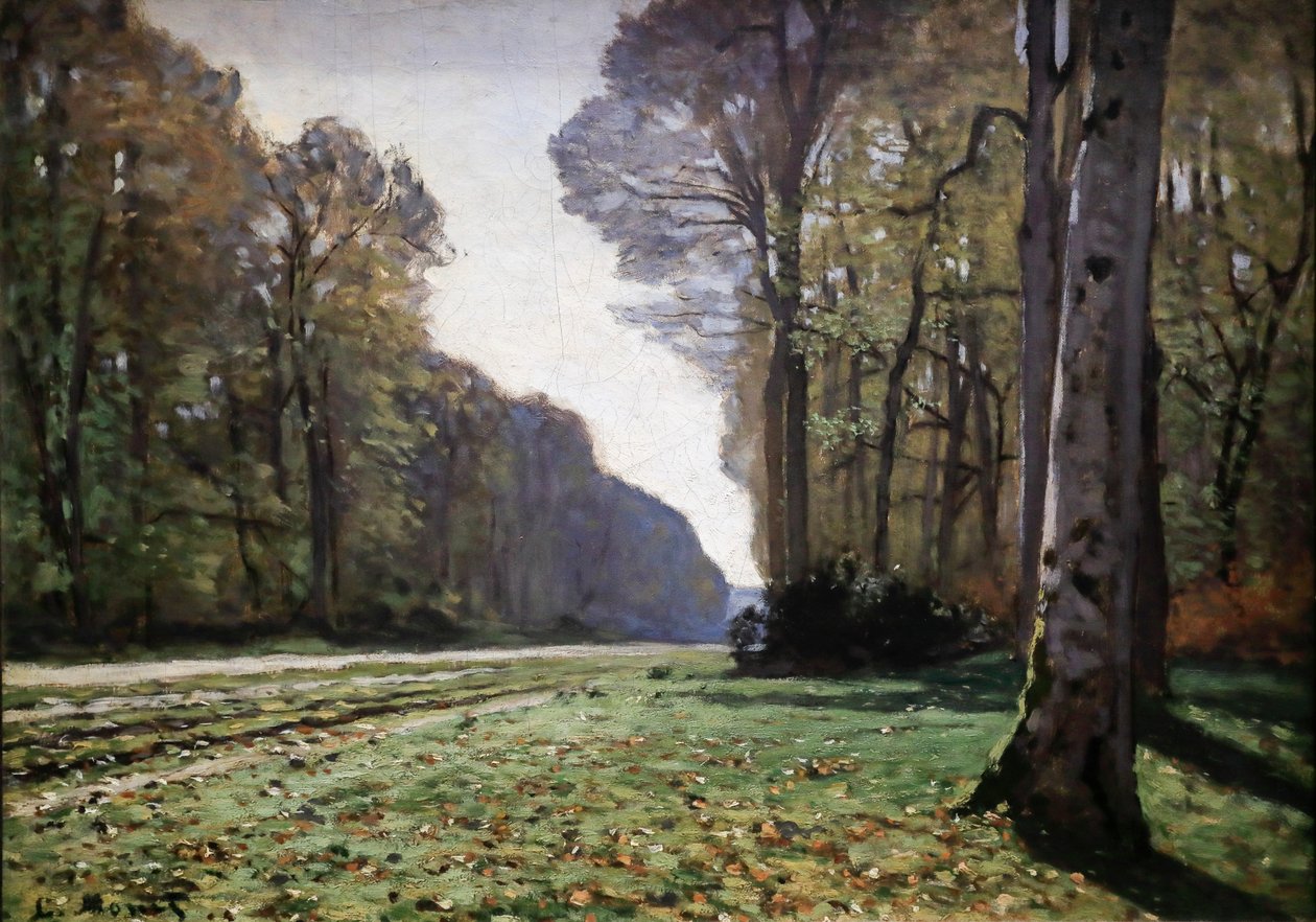 Le pavé de Chailly 1865 door Claude Monet