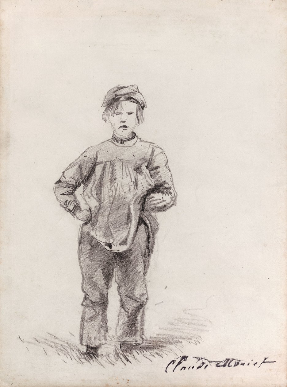 Monet - Jongen op het platteland, 1857, 2013.985 door Claude Monet