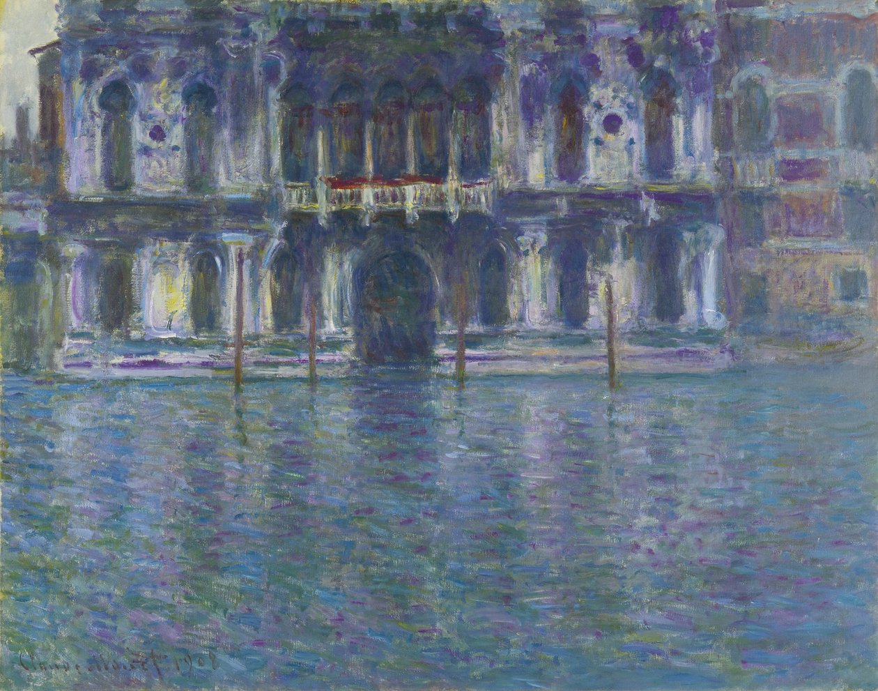 Palazzo Contarini door Claude Monet