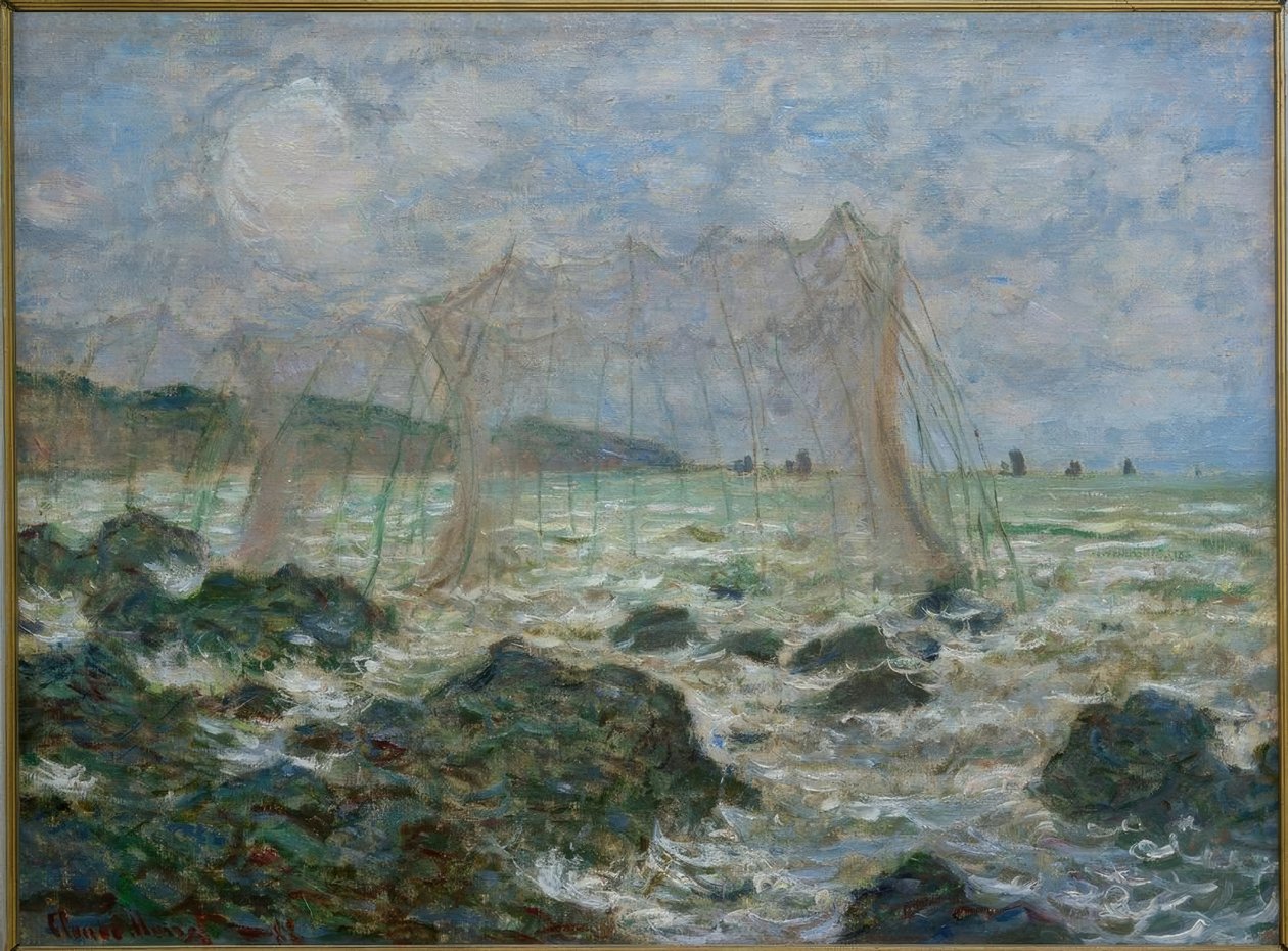 Vispark in Pourville door Claude Monet