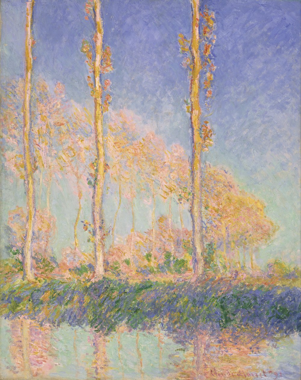 Populieren door Claude Monet