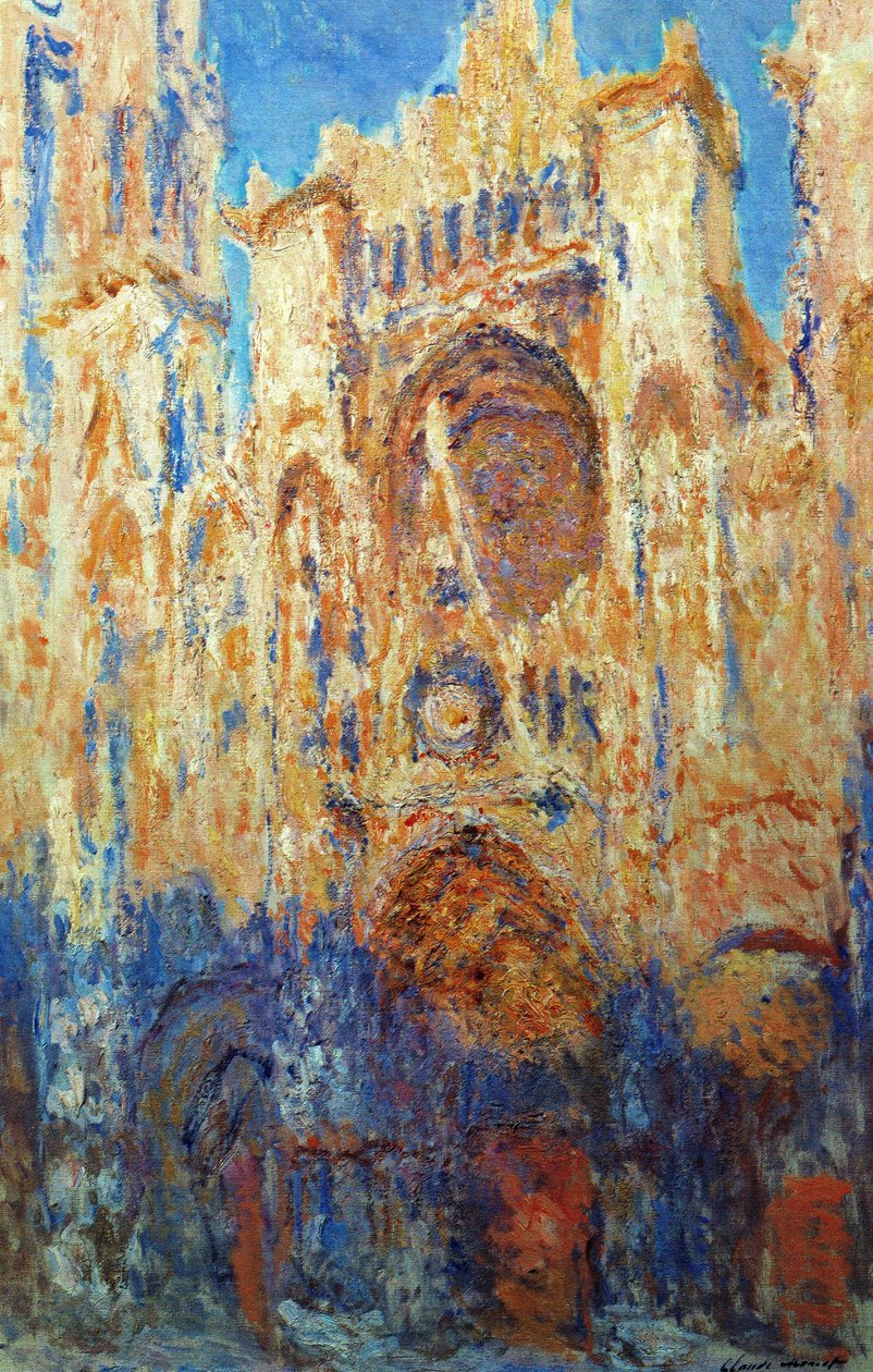 Kathedraal van Rouen door Claude Monet