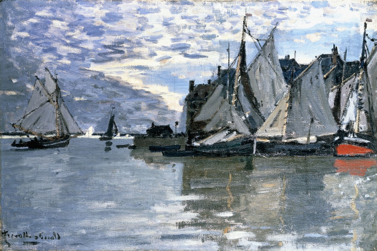 Zeilboten door Claude Monet