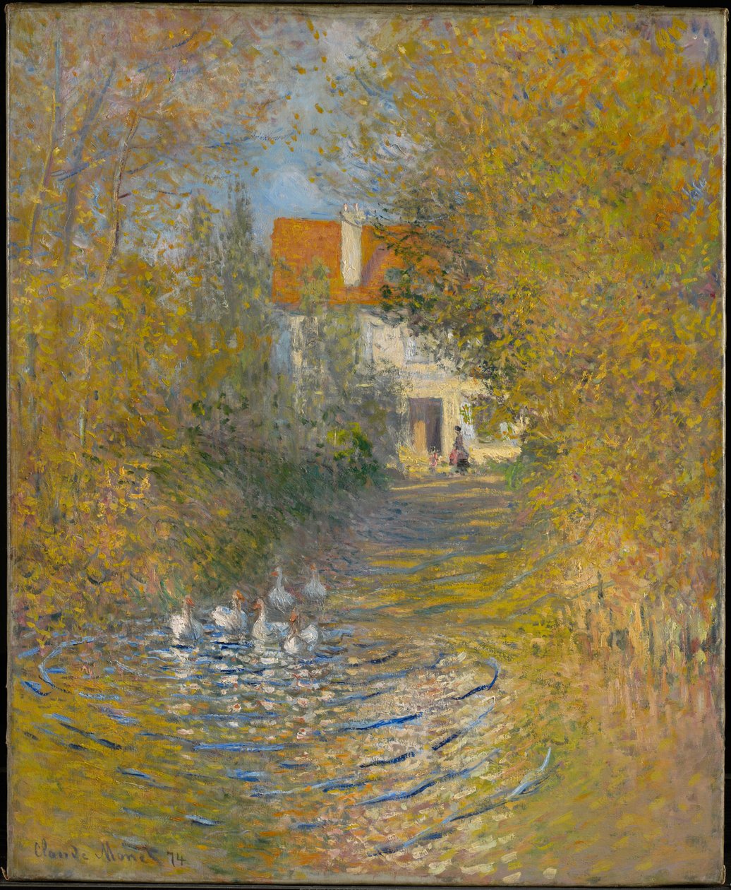 De ganzen door Claude Monet