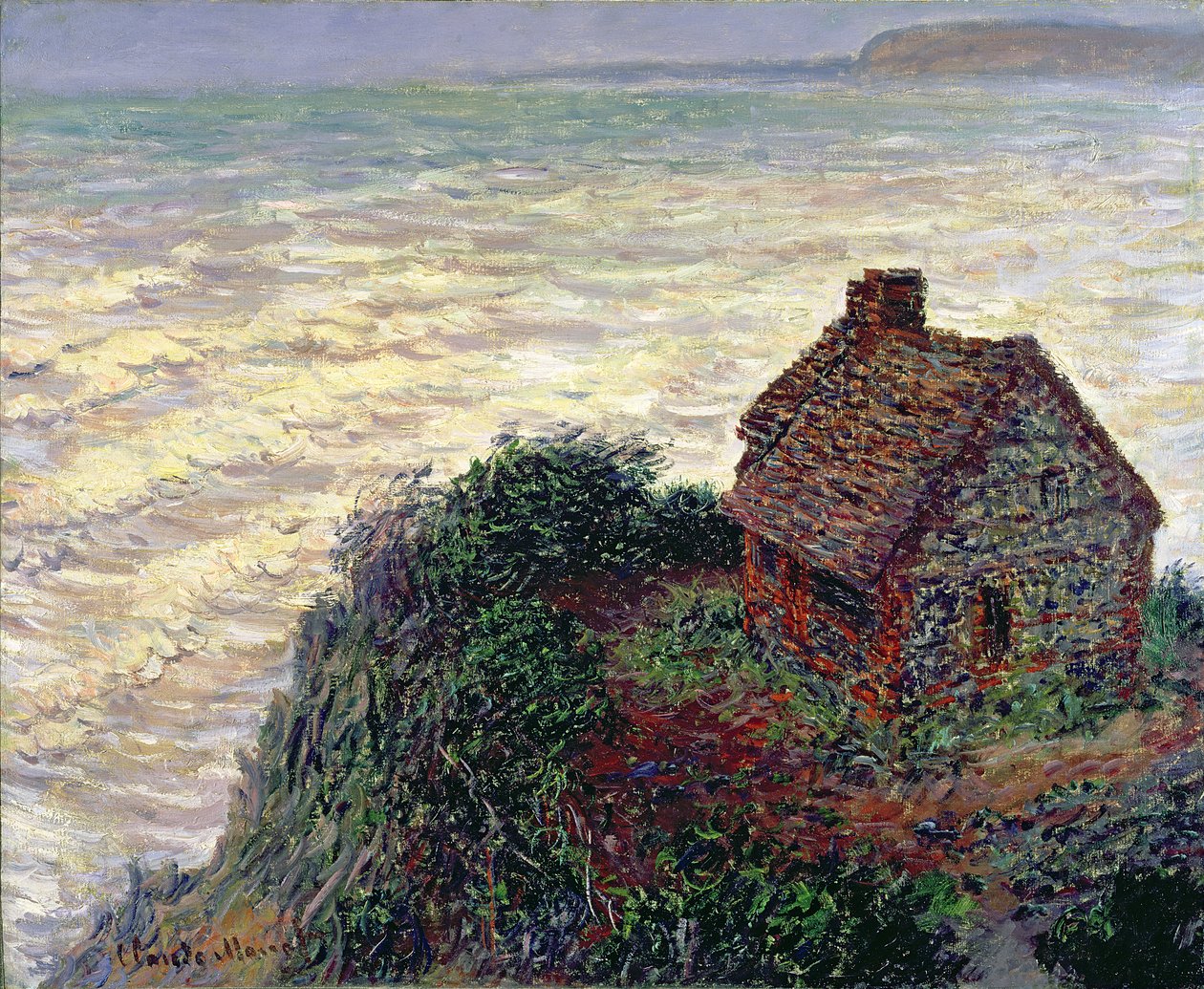 Het huis van de douanebeambte, Varengeville, 1882 door Claude Monet
