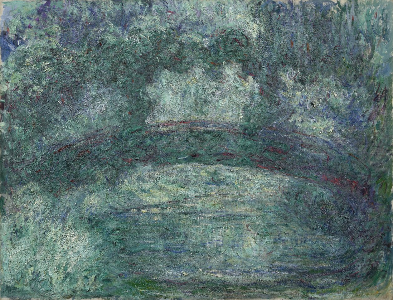 De Japanse brug door Claude Monet