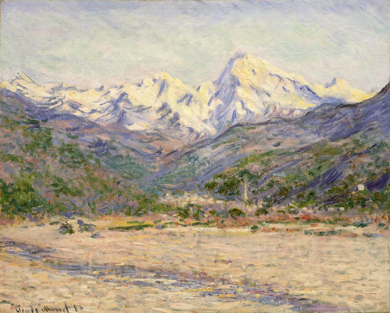 De Vallei van de Nervia door Claude Monet