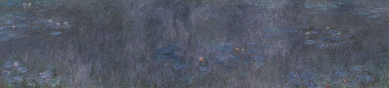 De waterlelies - Boomreflecties door Claude Monet