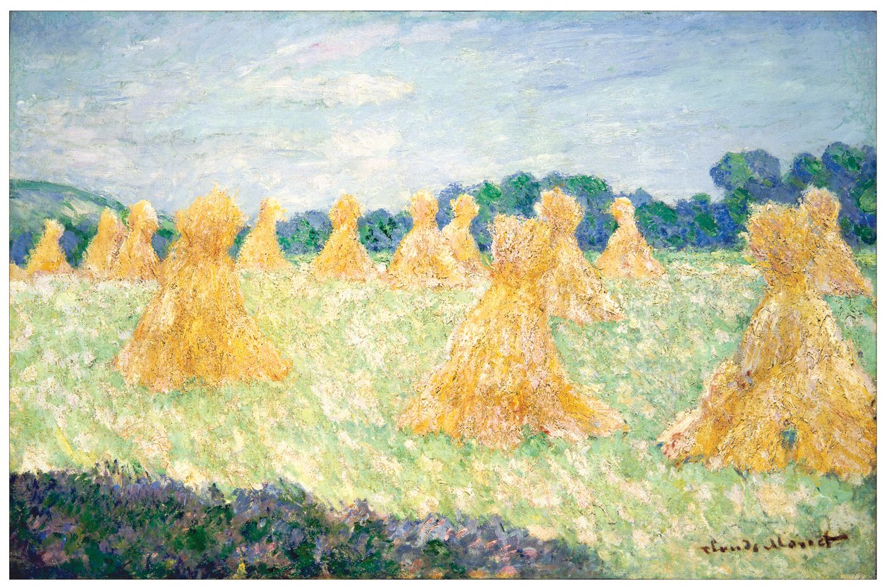 De jonge dames van Giverny, zoneffect door Claude Monet