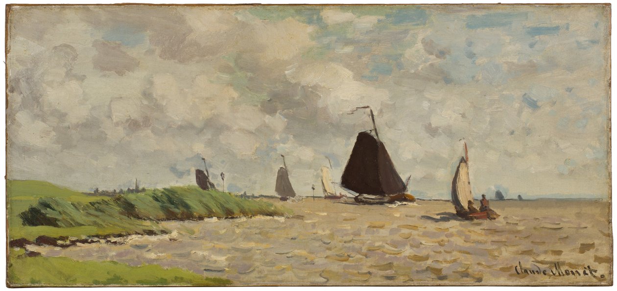 Gezicht vanuit Voorzan door Claude Monet